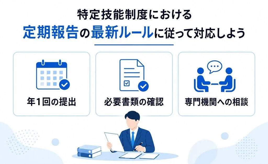 特定技能制度における定期報告の最新ルールに従って対応しよう