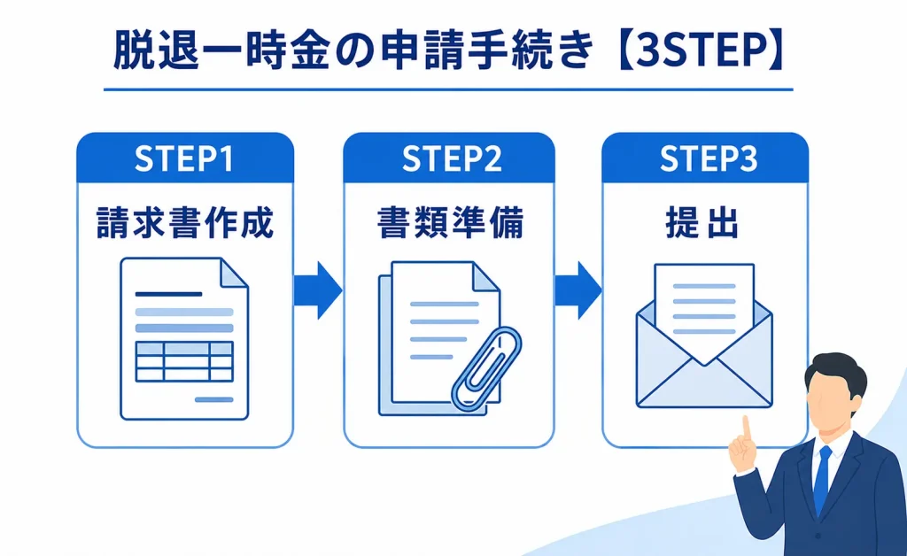 脱退一時金の申請手続き【3STEP】